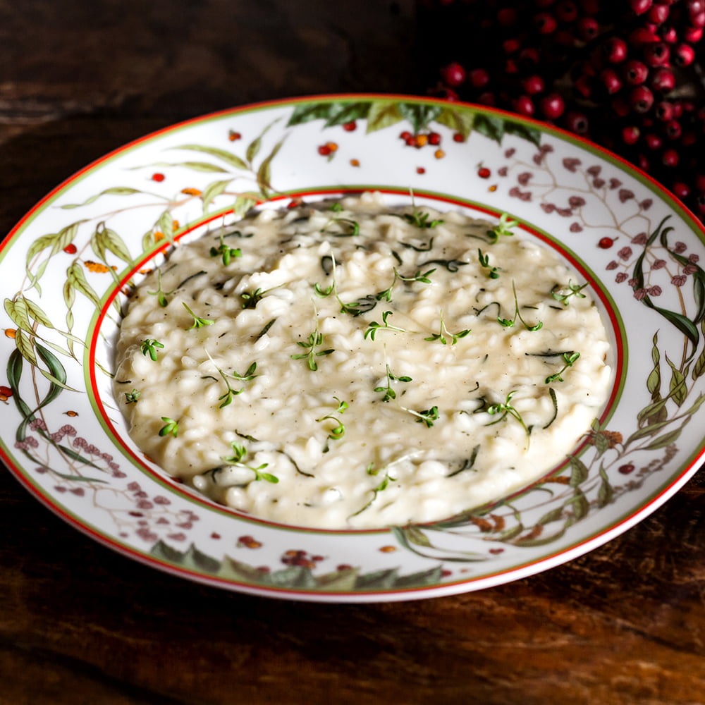 Risotto Carnaroli, Salvia, Castelmagno E Soia ⋆ Riserva San Massimo